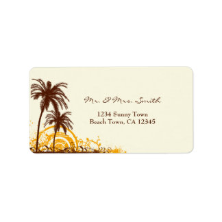 Beach Themed Address Label