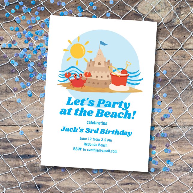 Beach Themed Birthday Invitation (Creator Uploaded)