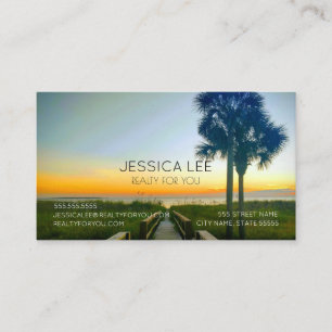 Beach Themed Business Cared Card