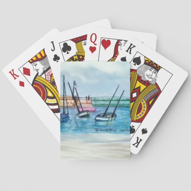 Beach themed game night!  playing cards (Back)