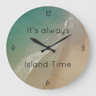 Beach Themed, Island Time Clock
