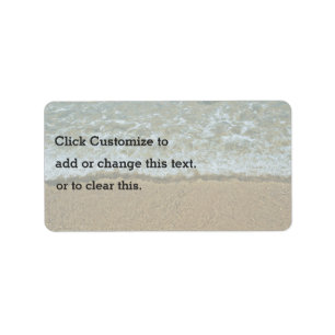 Beach Themed Label