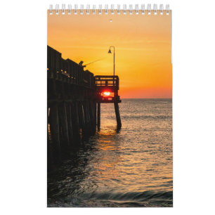 Beach Themed Ocean Photo Gift   Calendar