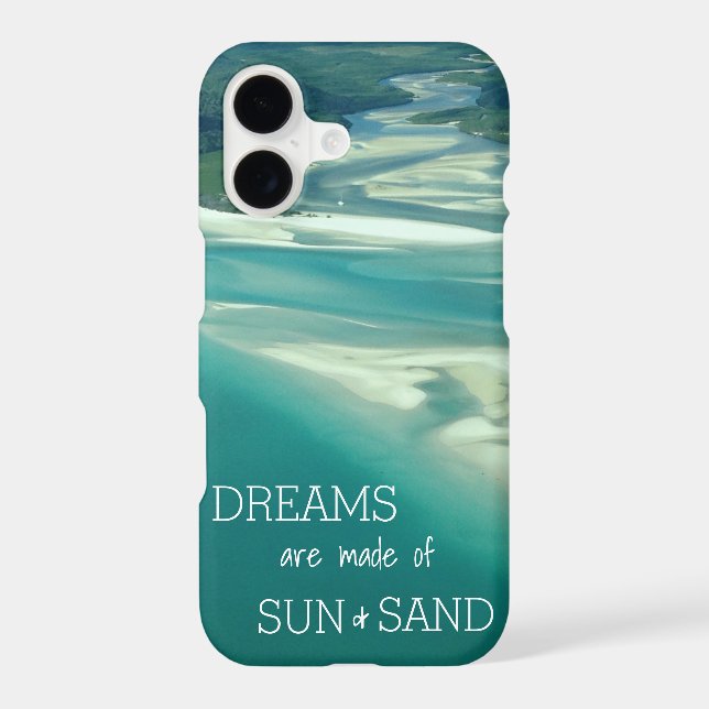 Beach Themed Phone Case with Ocean Background (Back)