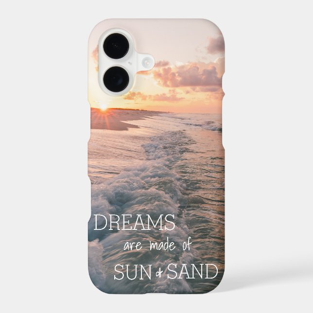 Beach Themed Phone Case with Ocean Background (Back)