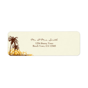 Beach Themed Return Address Label