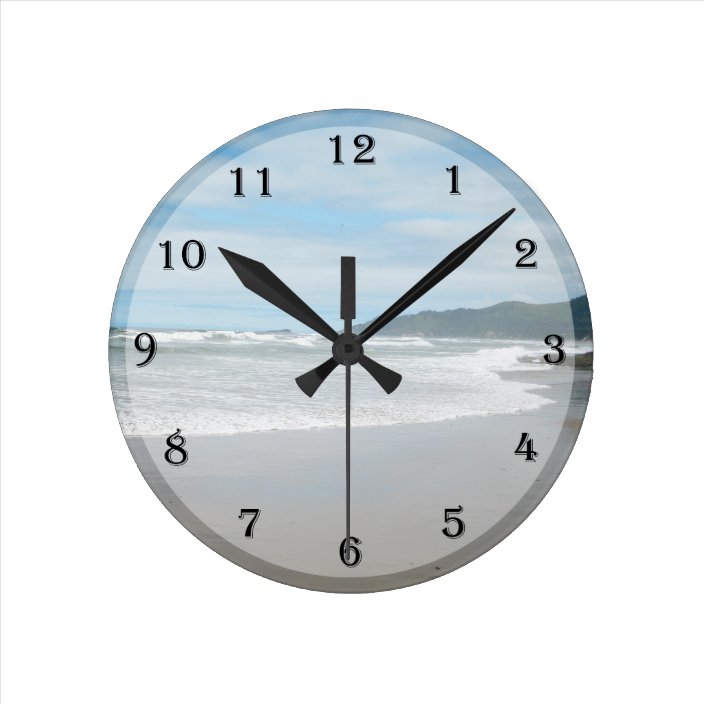 Beach Themed Wall Clock Zazzle.ca
