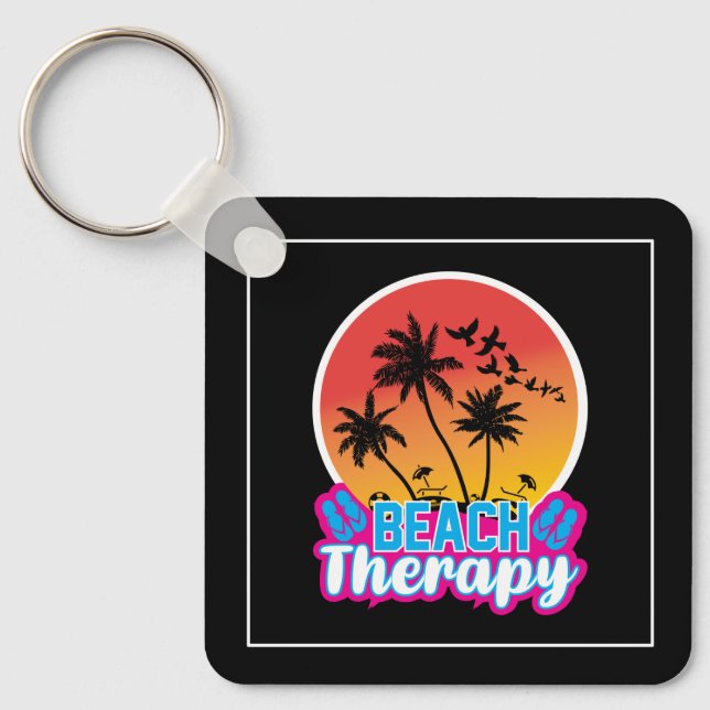 Beach Therapy-18920 Keychain (Front)