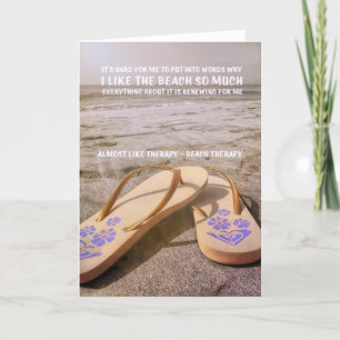 BEACH THERAPY Greeting Card