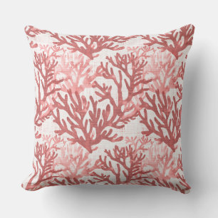 Beach Throw Pillows   Coral Decorative Pillow