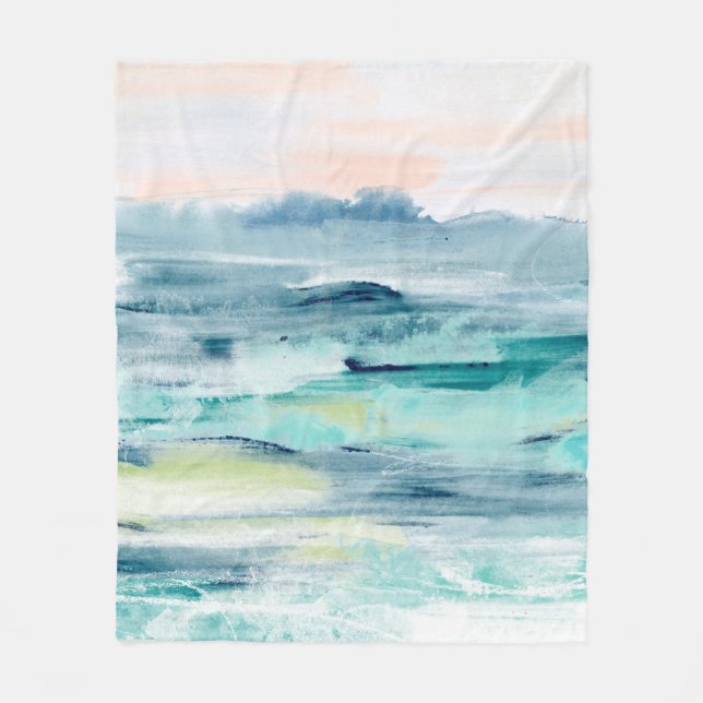 Beach Tides II Fleece Blanket (Front)