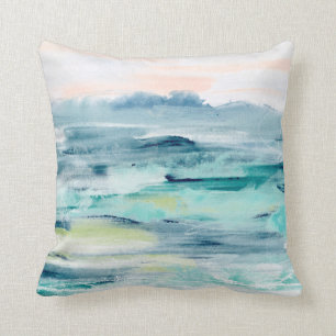 Beach Tides II Throw Pillow