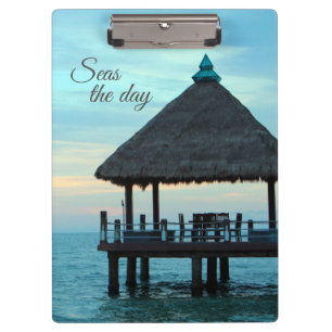 Beach Tiki Hut Clipboard