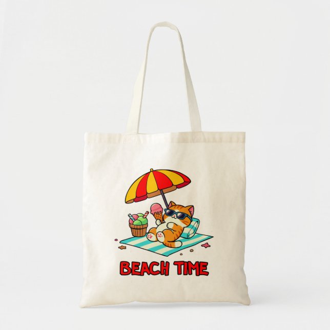 Beach Time 3 Tote Bag (Front)