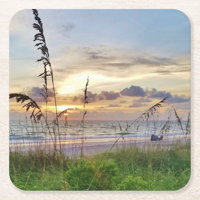 Beach Time Sunset Coasters (Front)