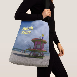 Beach Time (text customizable) Crossbody Bag