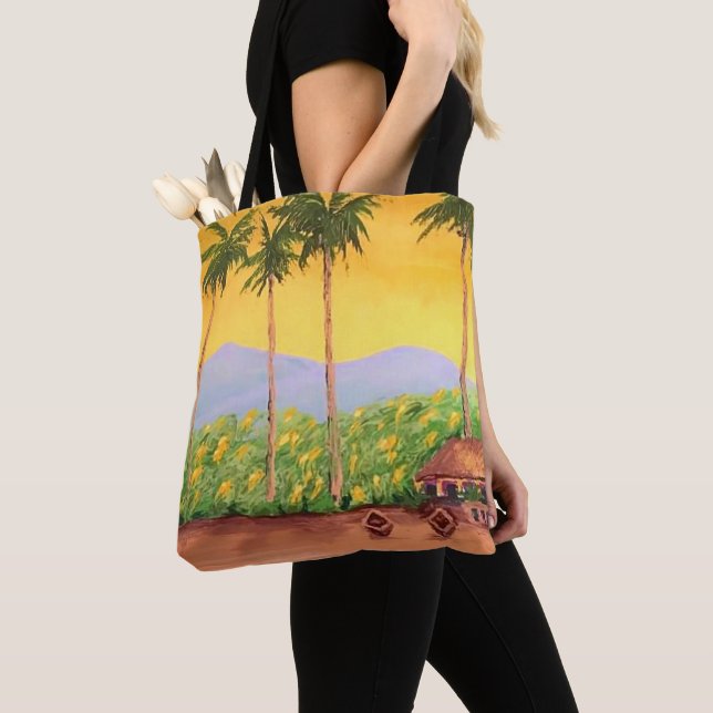 Beach Tote Bag (Close Up)