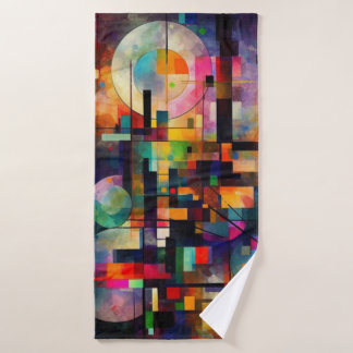 Beach towel abstract art