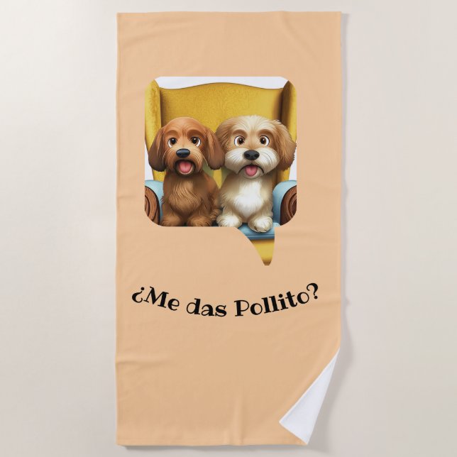 Beach towel "Amiguitos Peludos" (Front)