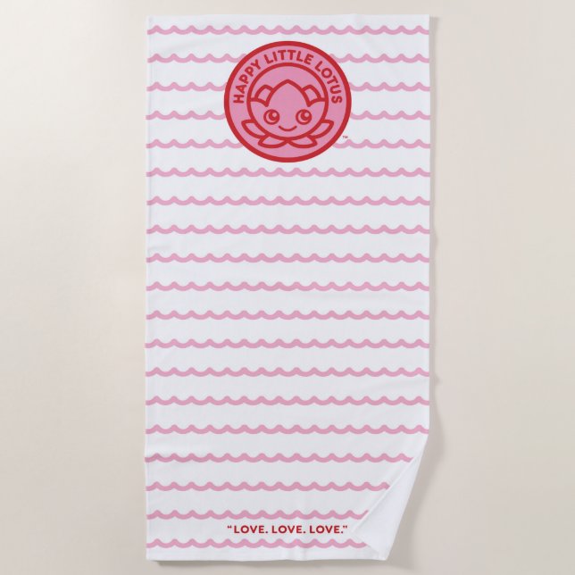 Beach Towel by Happy Little Lotus (Front)