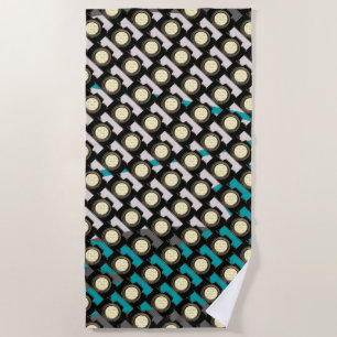 Beach Towel-Camera Pattern Towel