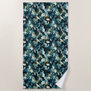 Beach Towel--Camo Print Beach Towel