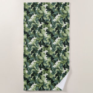 Beach Towel--Camo Print Beach Towel