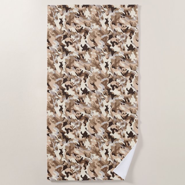 Beach Towel--Camo Print Towel (Front)