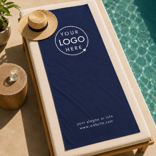 Beach Towel Custom Logo Poolside Business Brand