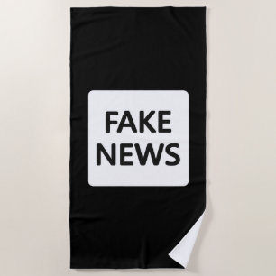 BEACH TOWEL - FAKE NEWS