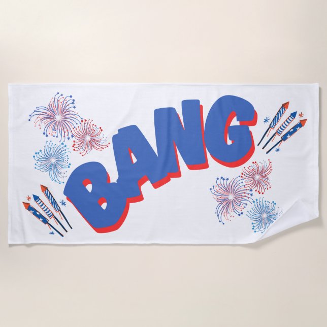 Beach Towel / Independence Day /July4th  (Front)
