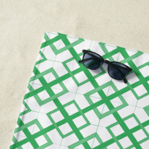 Beach Towel - Interlaced Squares