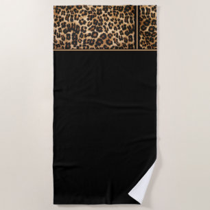 Beach Towel-Leopard Print Beach Towel