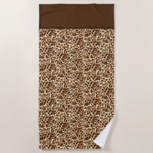 Beach Towel-Leopard Print Beach Towel
