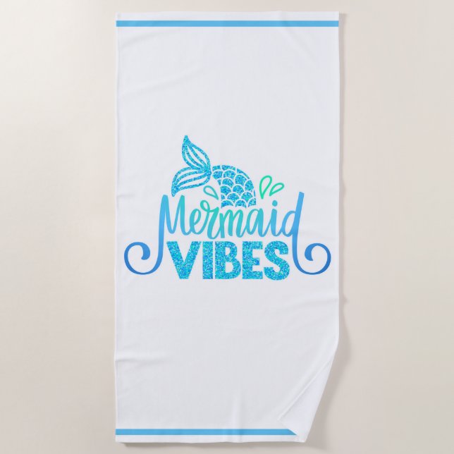 Beach Towel--Mermaid Beach Towel (Front)