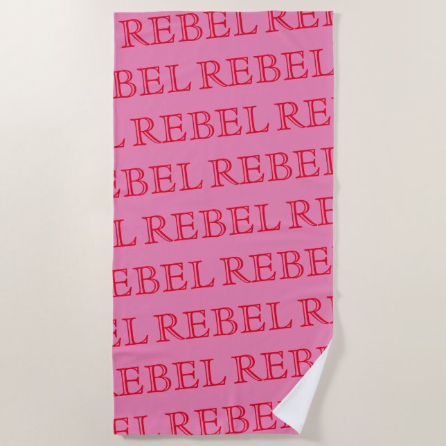 Beach Towel - REBEL (Front)