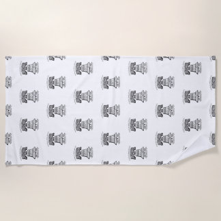 Beach Towel - Repeating Logo