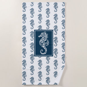 Beach Towel--Sea Horse Beach Towel