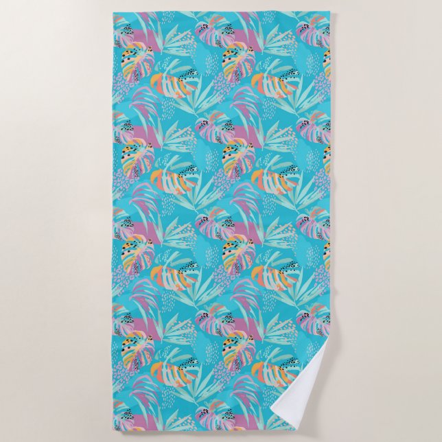Beach Towel Tropical Palms (Front)