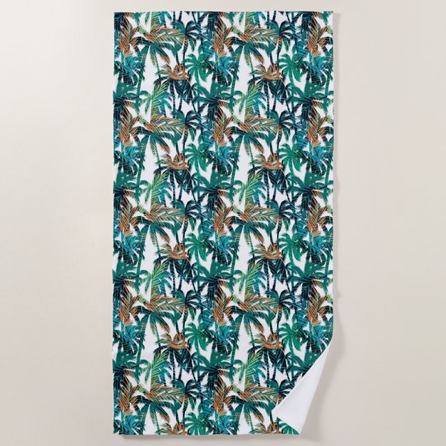 Beach Towel Tropical Palms (Front)