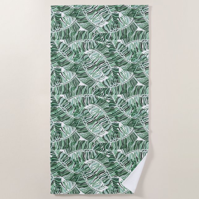 Beach Towel Tropical Palms (Front)