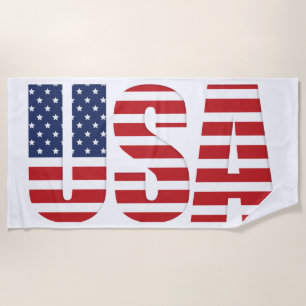 Beach Towel - USA Flag