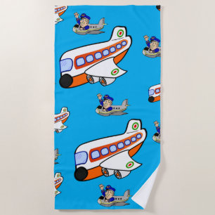 Beach towels Airplanes