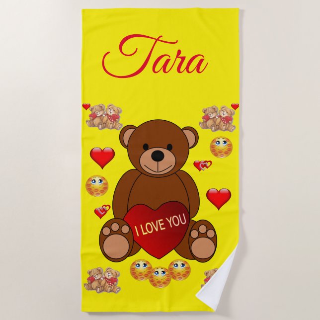 Beach towels Bear (Front)