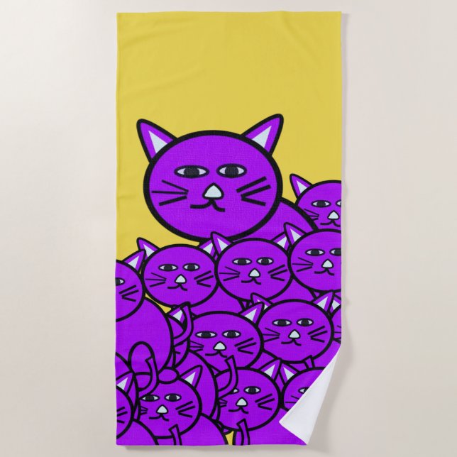 Beach towels Cats (Front)