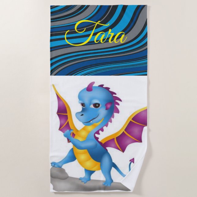 Beach towels Dinosaur (Front)