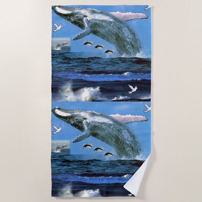 Beach towels Dolphins (Front)