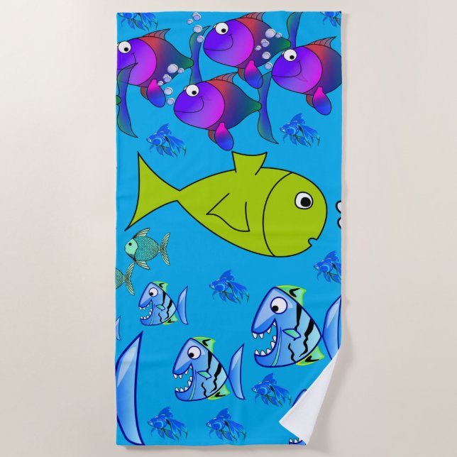 Beach towels Fish (Front)