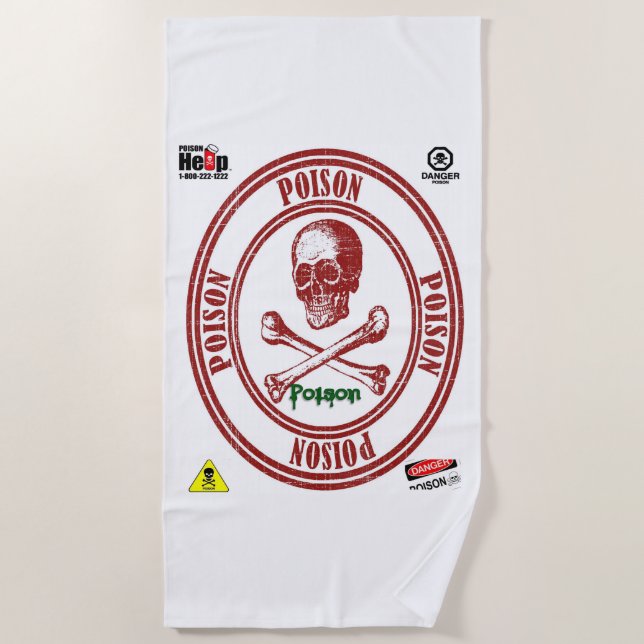 Beach towels Poison (Front)