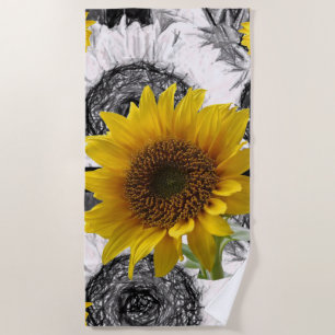 Beach towels Sunflowers